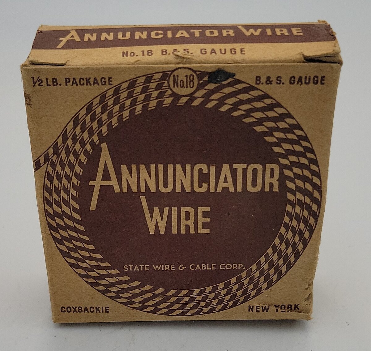 State Wire & Cable 0611-80 18 Gauge Yellow Annunciator Wire, Solid,1/2 lbs Pack
