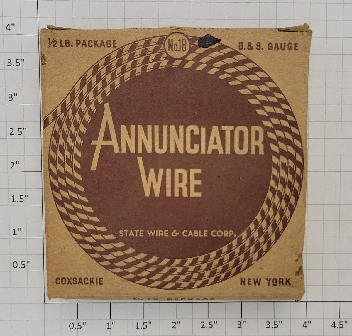 State Wire & Cable 0611-80 18 Gauge Yellow Annunciator Wire, Solid,1/2 lbs Pack