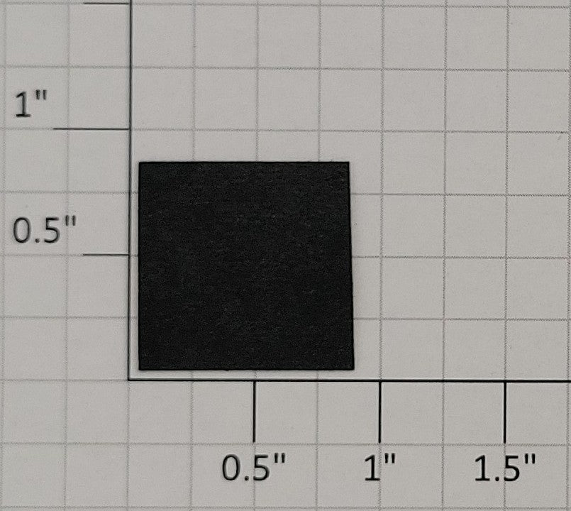 Acme 0611-30 O Gauge 1" Square Fiber Insulator without Holes
