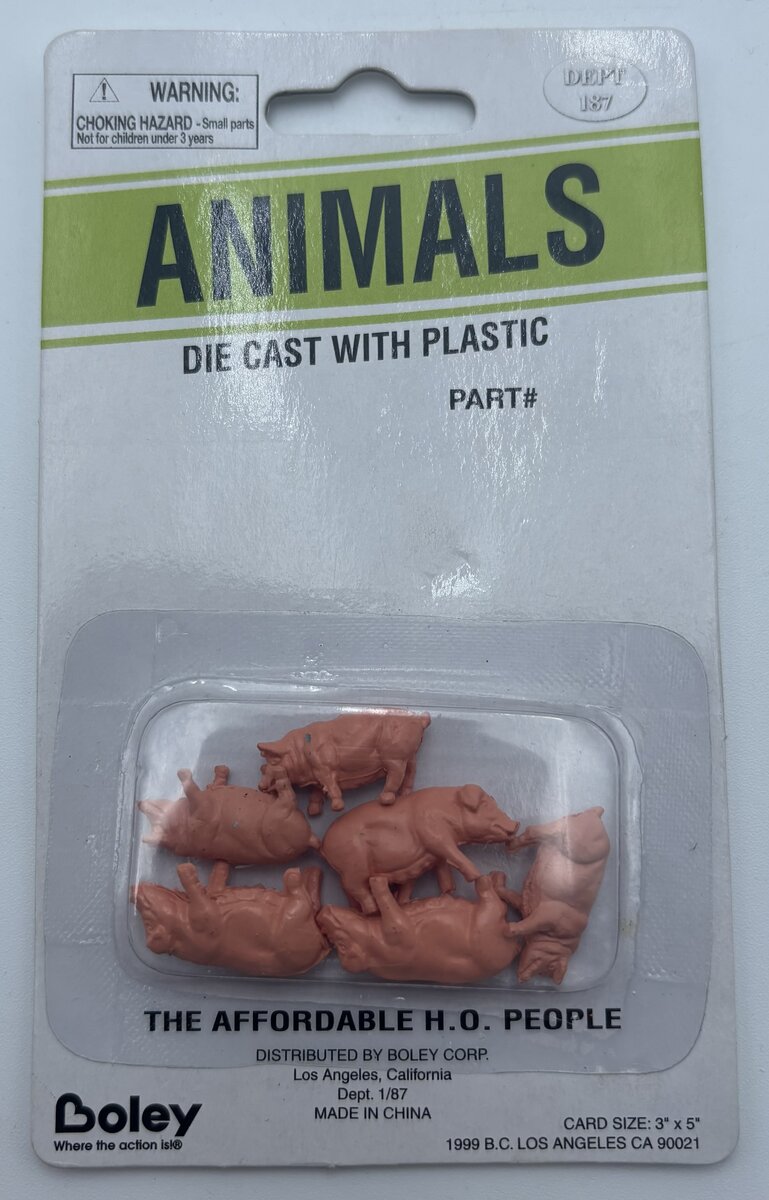 Boley 2018 HO Pigs (Pack of 6)