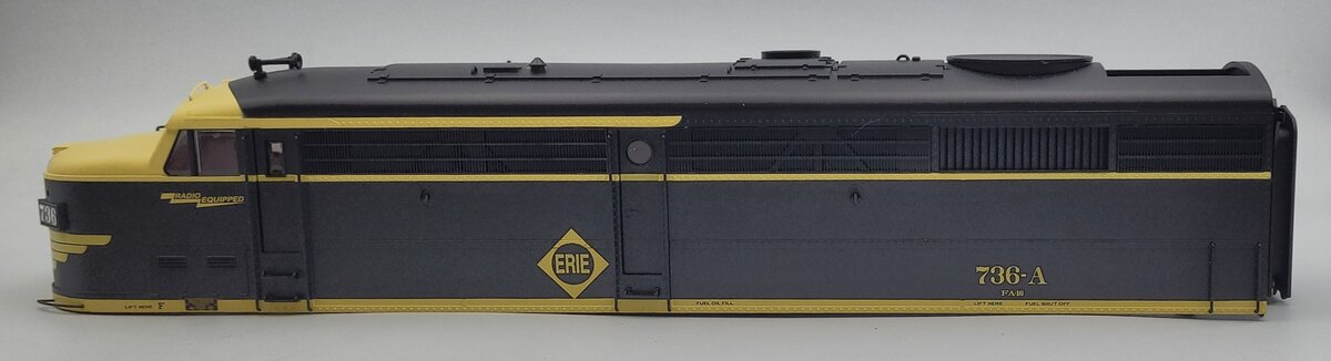 Lionel 81511-7 Erie FA-2 Powered A Unit Diesel Locomotive Body Shell #736