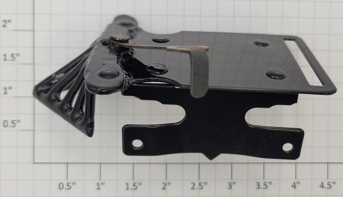 Acme 0612-20 O Gauge Black Diecast Cowcatcher with Mounting Plate