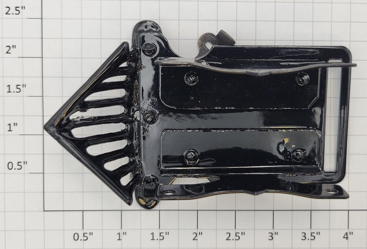 Acme 0612-20 O Gauge Black Diecast Cowcatcher with Mounting Plate