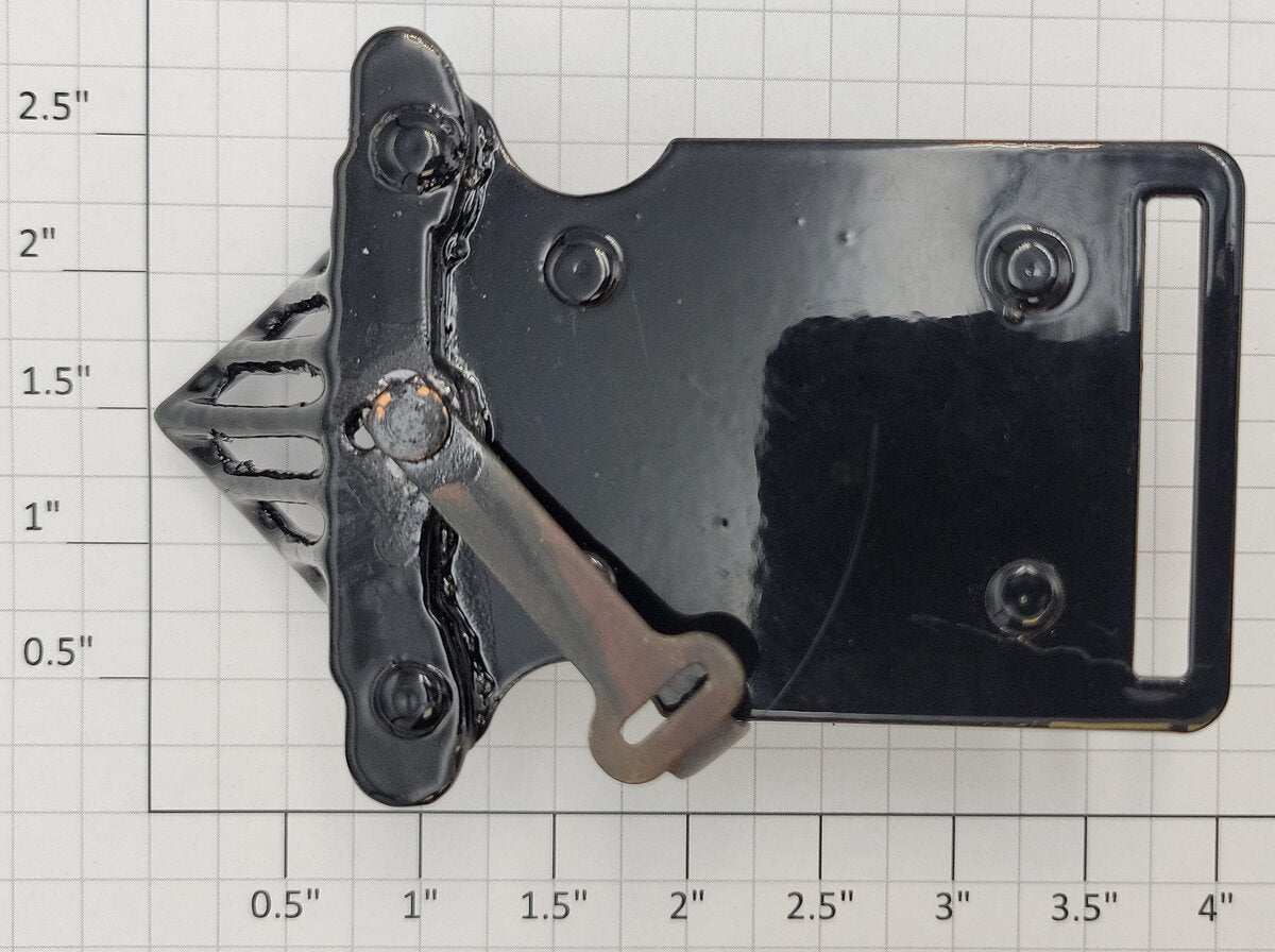 Acme 0612-20 O Gauge Black Diecast Cowcatcher with Mounting Plate