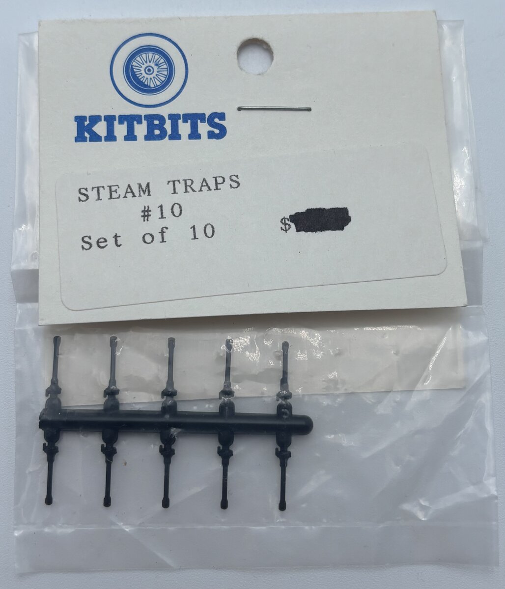 Kitbits 10 HO Steam Traps (Set of 10)