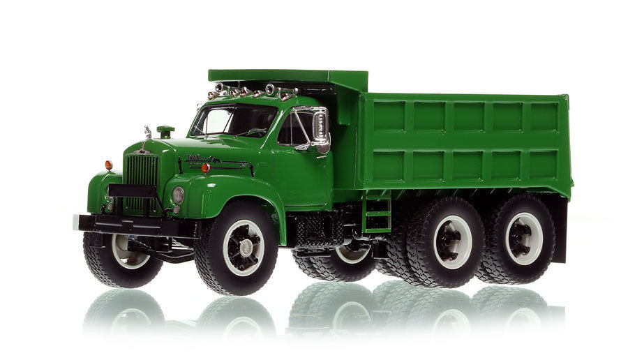 Fire Replicas 097B-3 1:50 Mack B61 SX Tandem Axle Dump Truck Green & Black