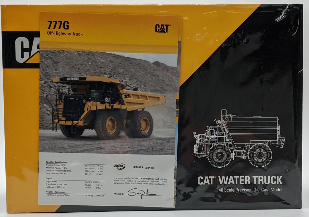 CCM 776 1:48 Caterpillar 777G Truck w/ Mega MTT20 Water Tank - CCM