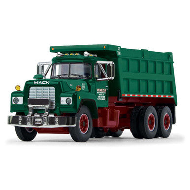 First Gear 60-1509 1:64 Scale Mack R Model Tandem Axle Dump Truck