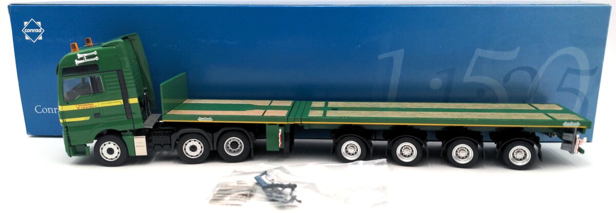 Conrad 70145 1:50 MAN TGX XXL w/Nooteboom 4-Axle Trailer - Schmallenbach