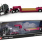 First Gear 60-1313 1:64 Kenworth W900A w/Sleeper & Rogers Lowboy - Pink