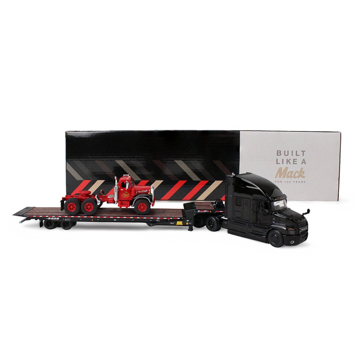 First Gear 60-2151 1:64 Mack Anthem Sleeper & Landoll Trailer & Day Cab