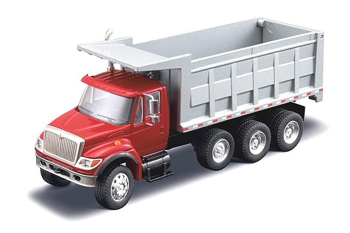 Conrad 69105-01 1:50 International 7000i Dump Truck- Red Cab