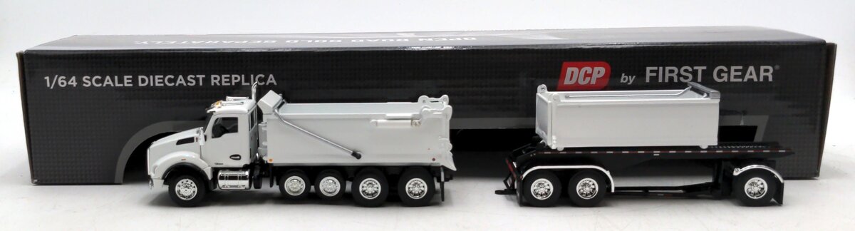 First Gear 60-1279 1:64 Kenworth T880 Quad Axle w/ Rogue Dump Body & Trailer