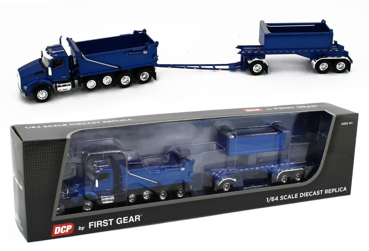 First Gear 60-1277 Kenworth T880 w/ Rogue Dump Body and Rogue Dump Trailer