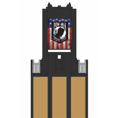 First Gear 60-1312 1:64 Kenworth W900A w/Sleeper w/Rogers Lowboy - POW/MIA