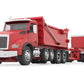 First Gear 60-1278 1:64 Kenworth T880 w/ Rogue Dump Body & Dump Trailer Red
