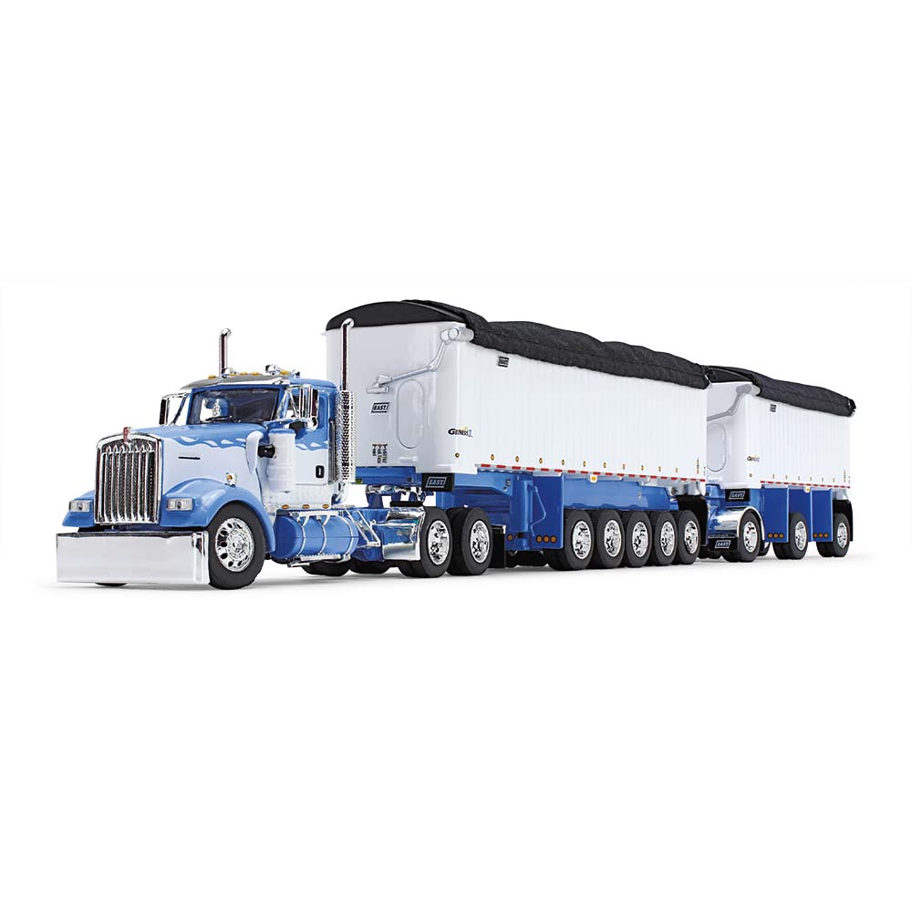 First Gear 60-1633 1:64 Kenworth W900L & East Michigan 31' & 20' Trailers