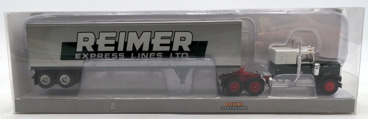Brekina Automodelle 86258 1:87 Scale Kenworth W900 w/Trainer - Reimer