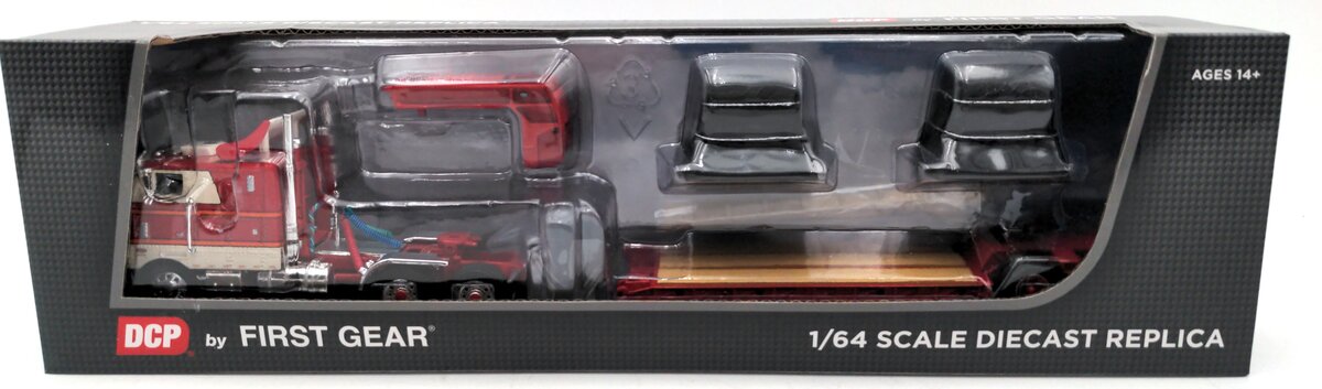 First Gear 60-1308 1:64 Peterbilt 352 COE w/Rogers Lowboy & Coil Load