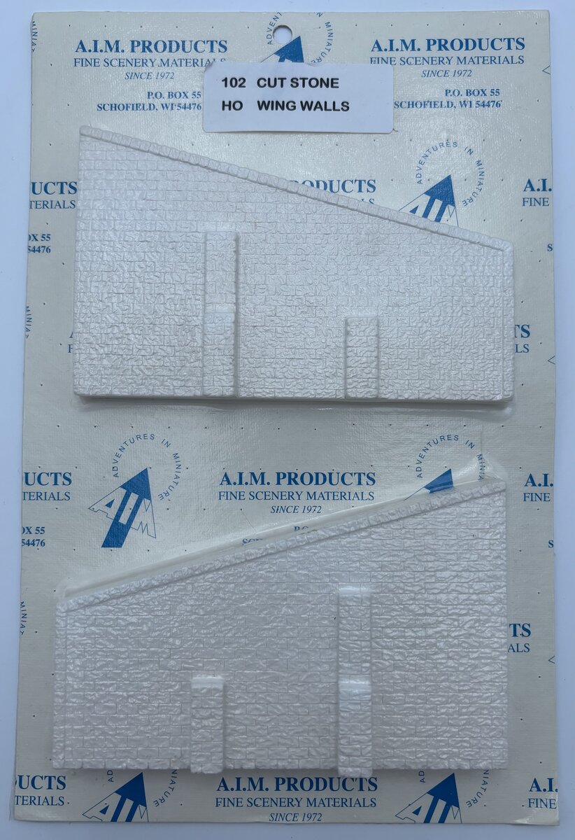 A.I.M. Products 102 HO Cut Stone Wing Walls