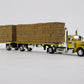 First Gear 69-1815 1:64 Peterbilt 379 w/Two Pup Trailers and Hay - Maggine & Son