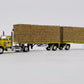 First Gear 69-1815 1:64 Peterbilt 379 w/Two Pup Trailers and Hay - Maggine & Son