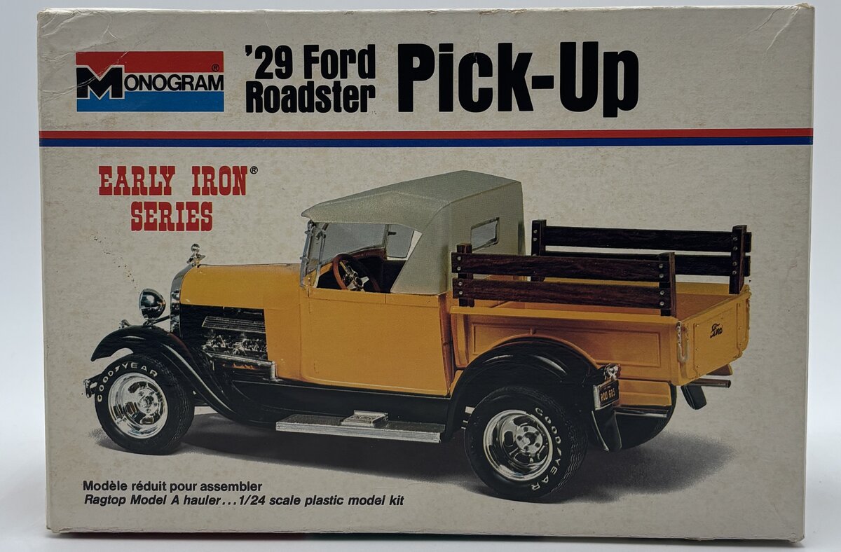 Monogram 7555 1:24 1929 Ford Roadster Pickup Truck Early Iron Series Kit