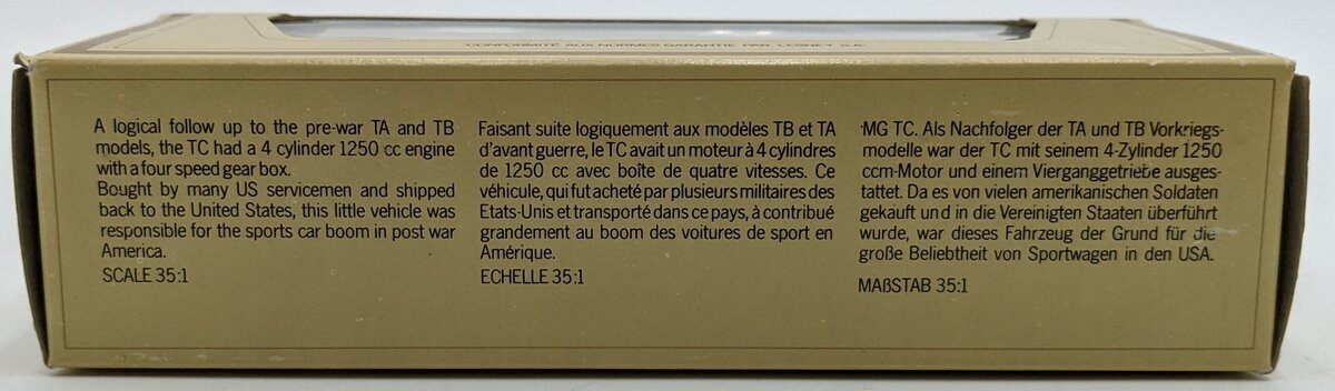 Matchbox Y-8 35:1 Models Of Yesteryear Red 1945 MG-TC