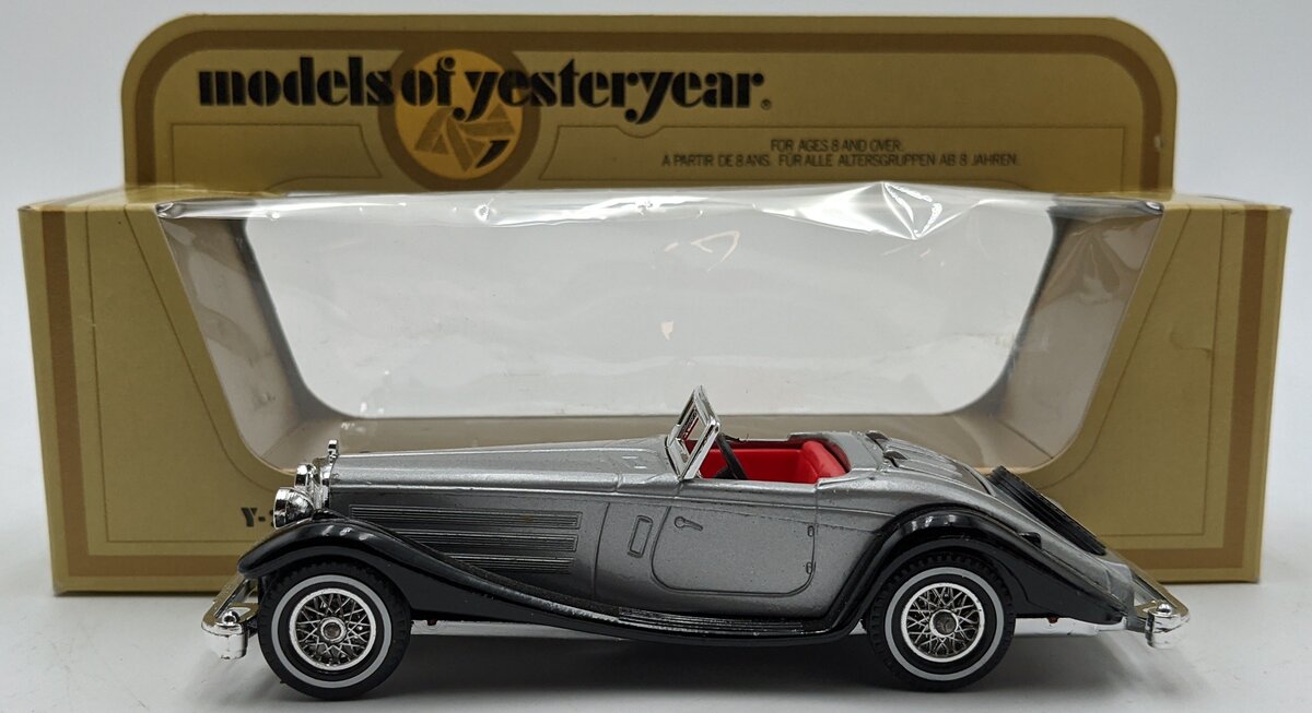 Matchbox Y-20 45:1 1937 Mercedes Benz 540K Gray Convertible