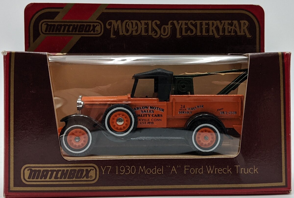 Matchbox Y-7 Models of Yesteryear 1930 Model A Ford Wreck Truck