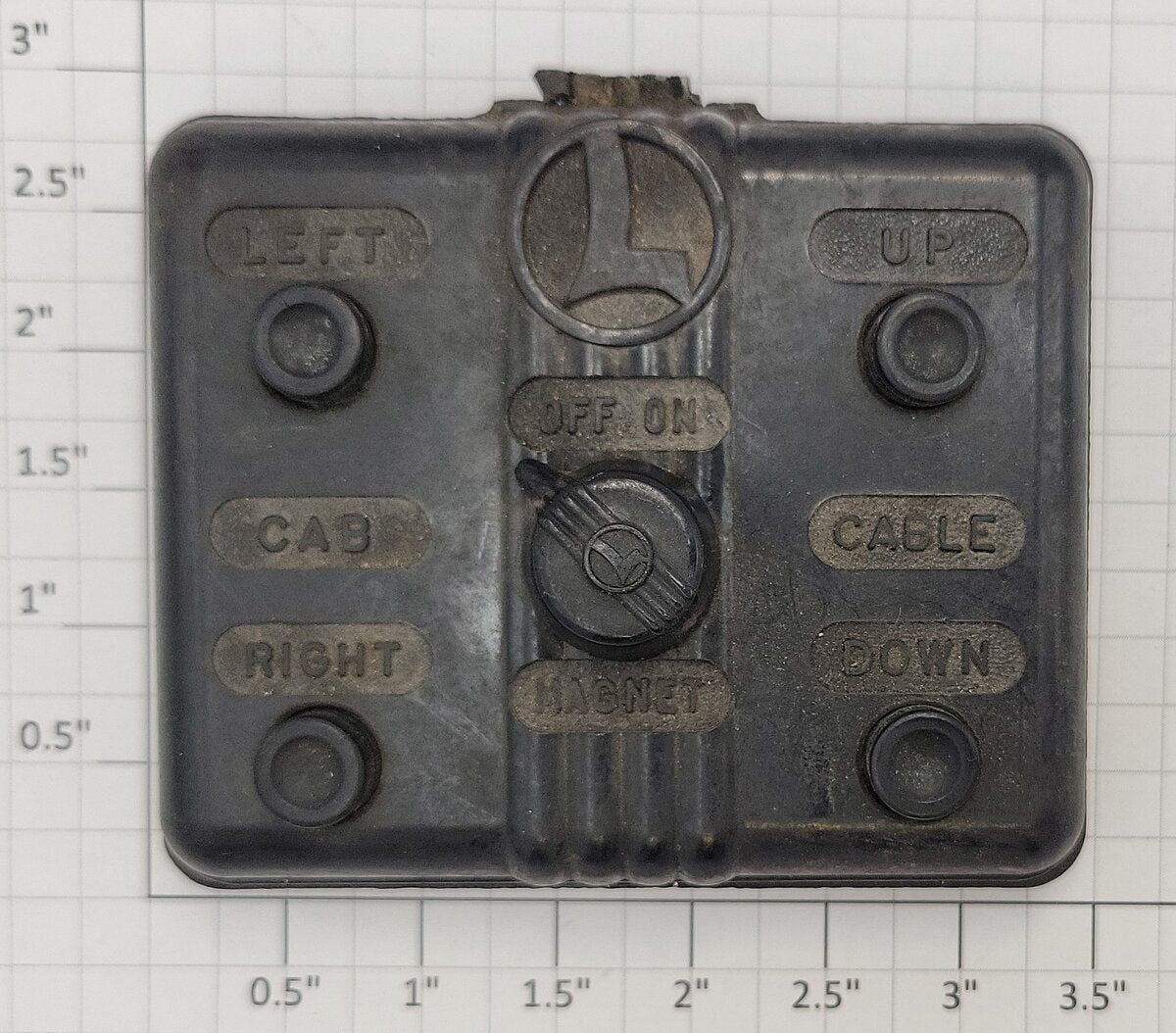 Lionel 165C O Gauge Black Gantry Crane Magnet Remote Controller without Wire