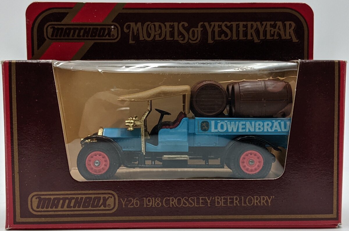 Matchbox Y-26 1:47 Models of Yesteryear 1918 Crossley Beer Lorry