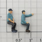 S-Helper 1096-FIG S Scale Steam Engine Engineer (Set of 2)