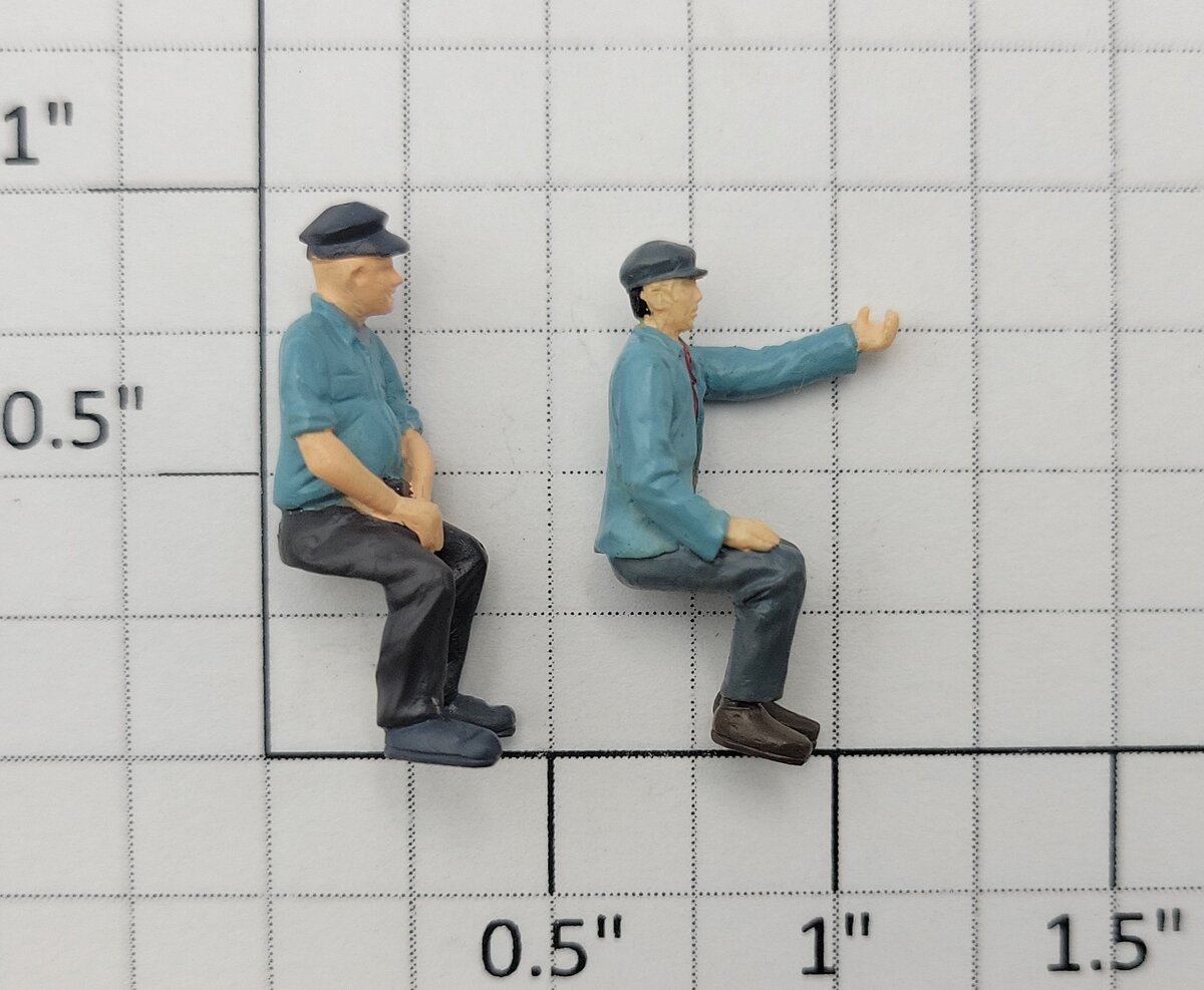 S-Helper 1096-FIG S Scale Steam Engine Engineer (Set of 2)