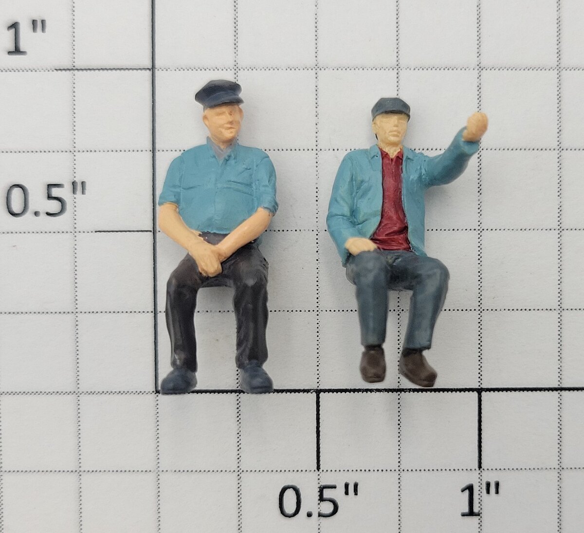 S-Helper 1096-FIG S Scale Steam Engine Engineer (Set of 2)
