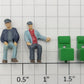 S-Helper 1096-FIG Locomotive Engineer with Seat (Set of 2)