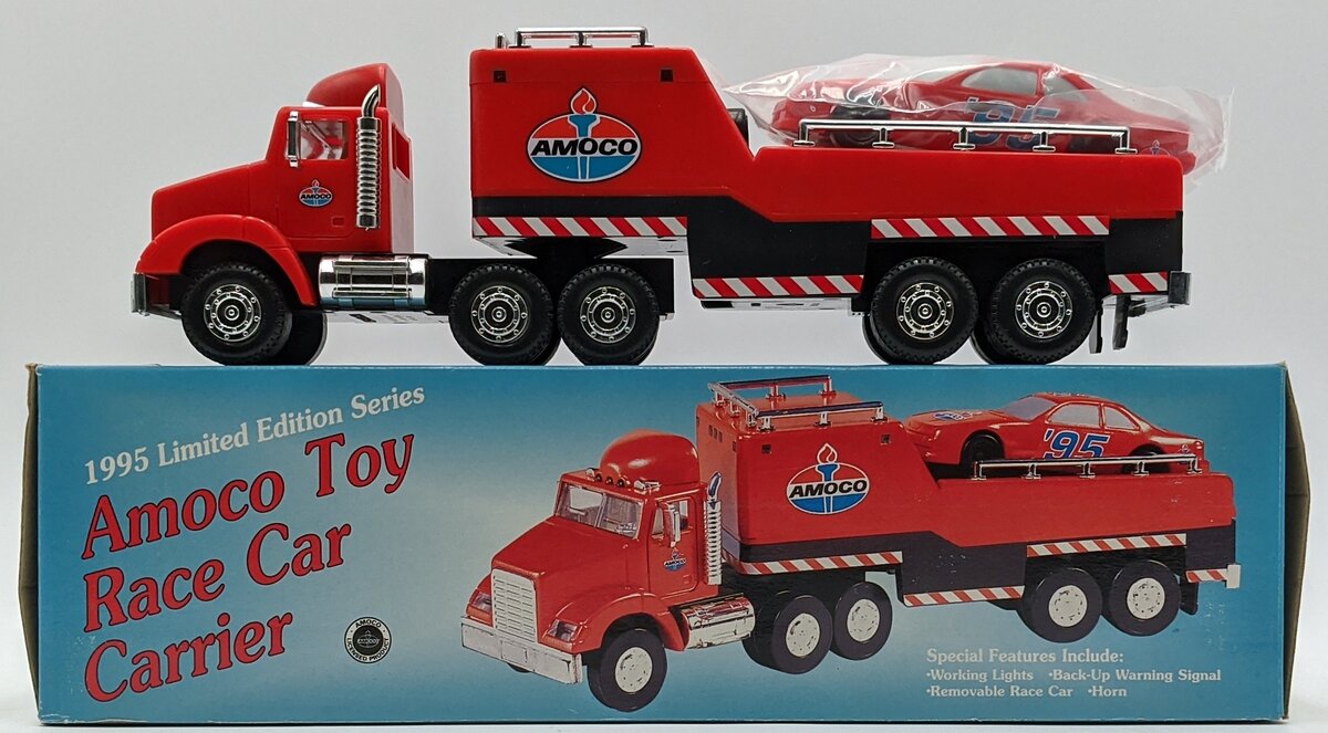 Amoco 1995 Toy Race Car Carrier