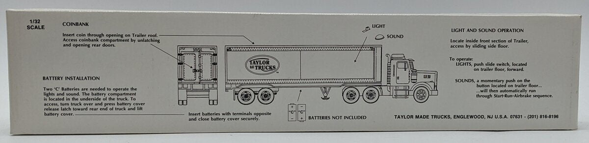 TMT 1700-3000 1:32 1996 Marvel Mystery Oil Truck Coin Bank