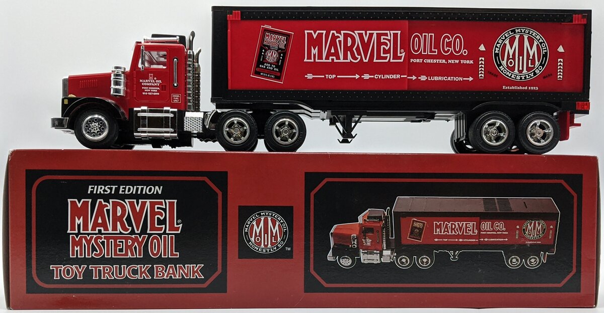 TMT 1700-3000 1:32 1996 Marvel Mystery Oil Truck Coin Bank