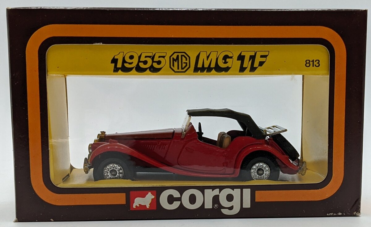 Corgi 813 1:36 Die-Cast 50's Classics Red/Black 1955 MG TF