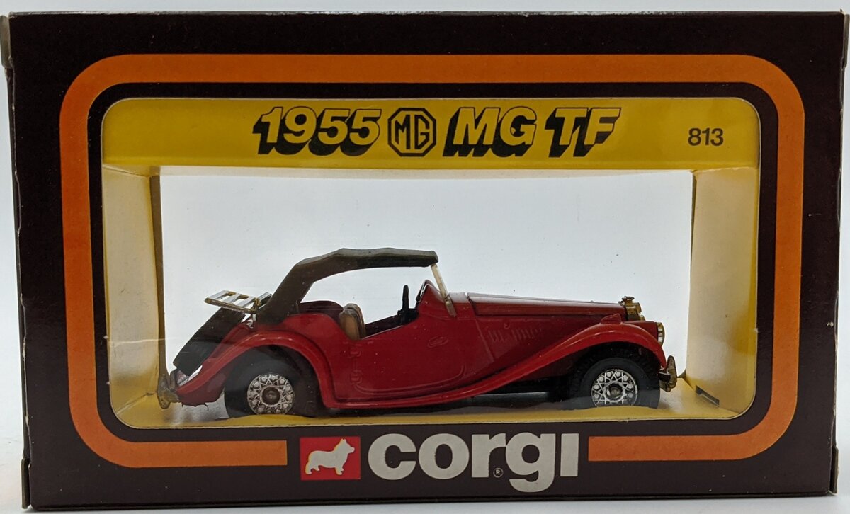 Corgi 813 1:36 Die-Cast 50's Classics Red/Black 1955 MG TF