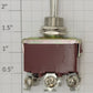 Acme P-TEN DPDT Heavy Duty On-Off-On Momentary Toggle Switch 15A @ 250VAC