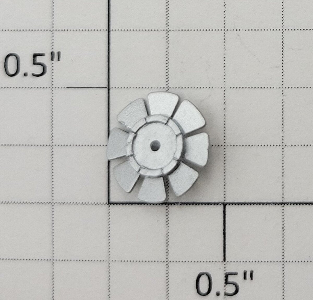 S-Helper 661-07-02-S S Scale Plastic Silver Fan
