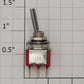 Acme B0827 DPST Red Mini On-On Toggle Switch 5A @ 120VAC