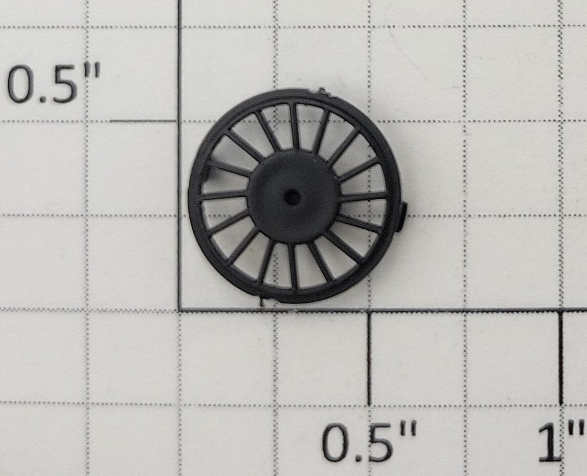 S-Helper 661-07-01-BK Black Plastic Fan Bottom