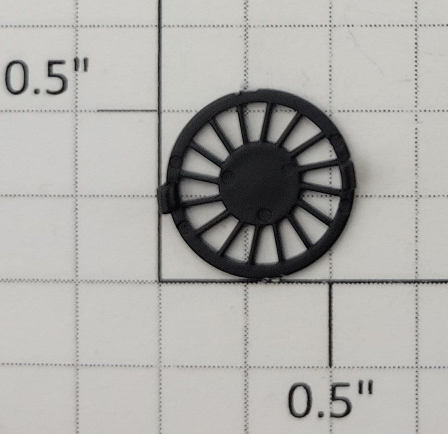 S-Helper 661-07-01-BK Black Plastic Fan Bottom