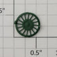 S-Helper 661-07-01-G S Scale Green Plastic Fan Bottom