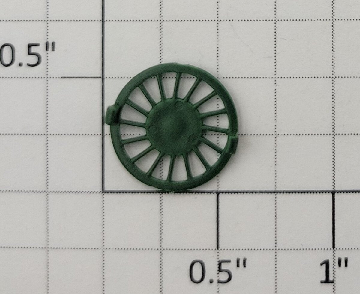 S-Helper 661-07-01-G S Scale Green Plastic Fan Bottom