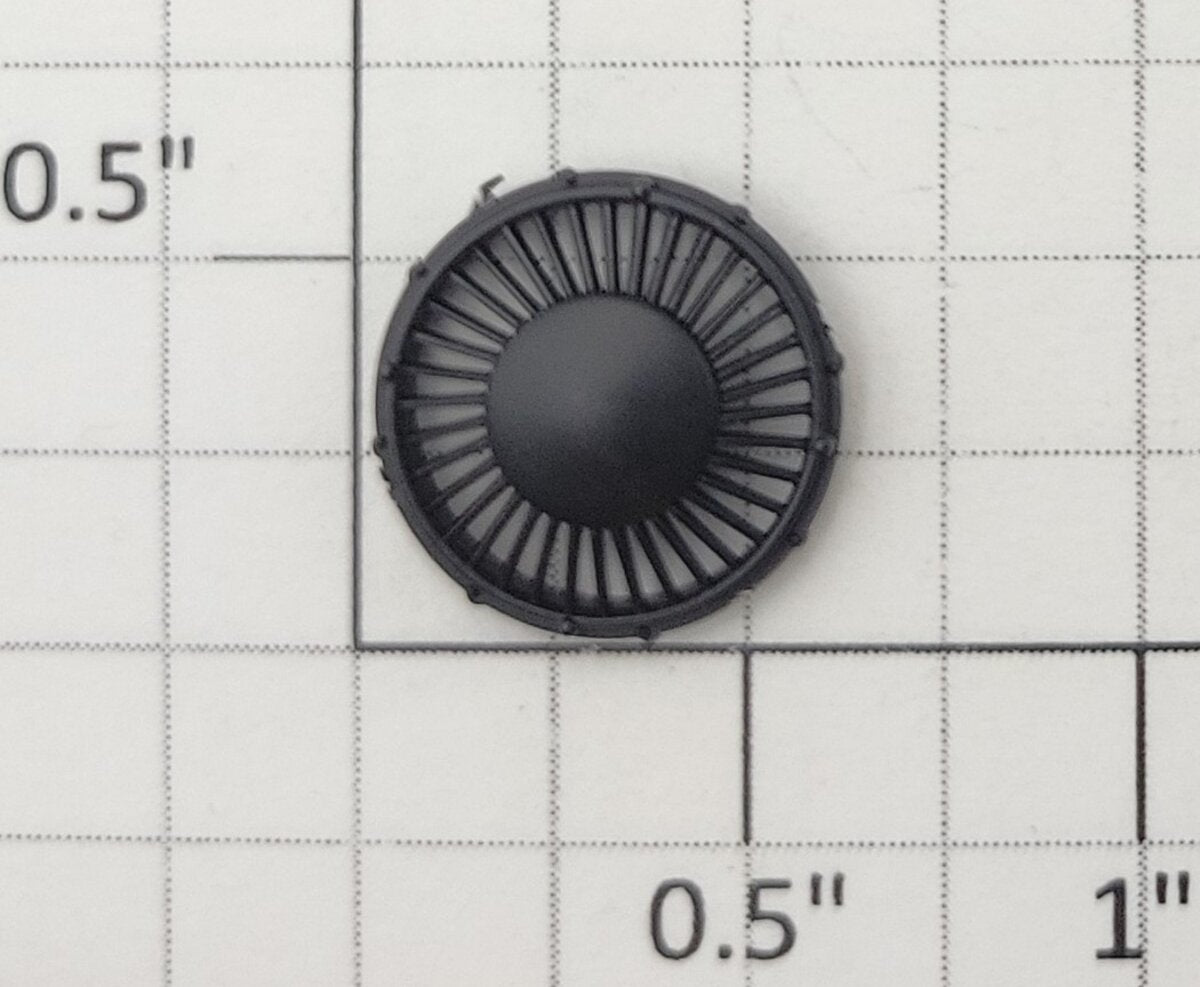 S-Helper 661-07-03-BK S Scale Black Plastic Fan Cover