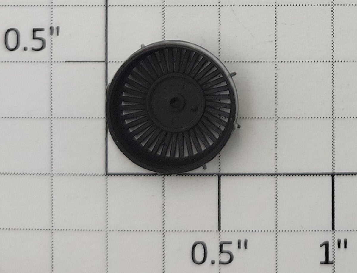 S-Helper 661-07-06 S Scale Black Plastic High Fan Cover